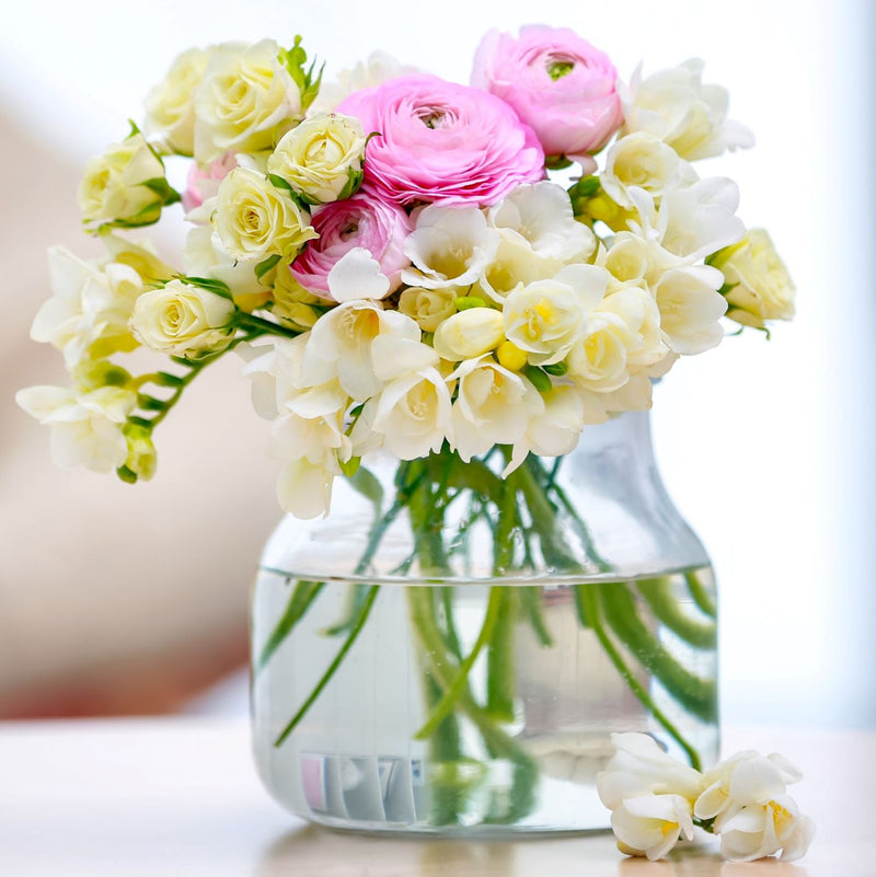 Freesias and Ranunculus 'Pastel' Blend